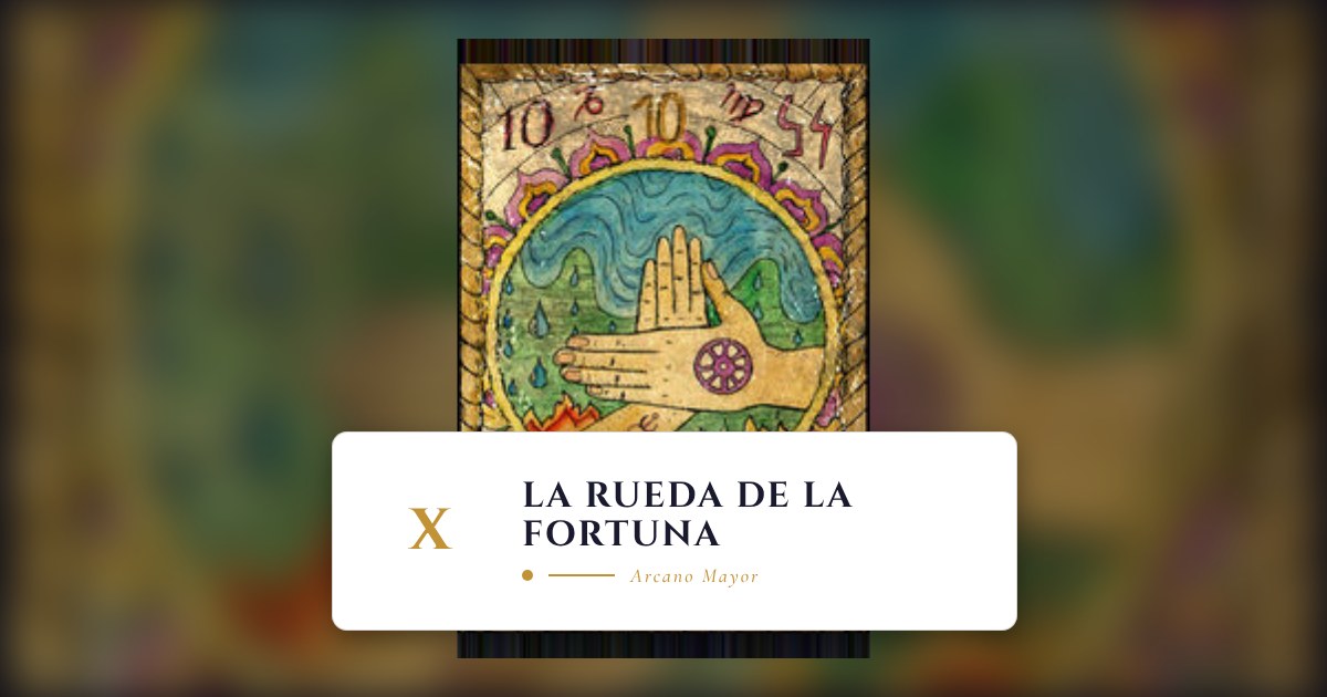 X: La Rueda de la Fortuna - Arcano Mayor del Tarot