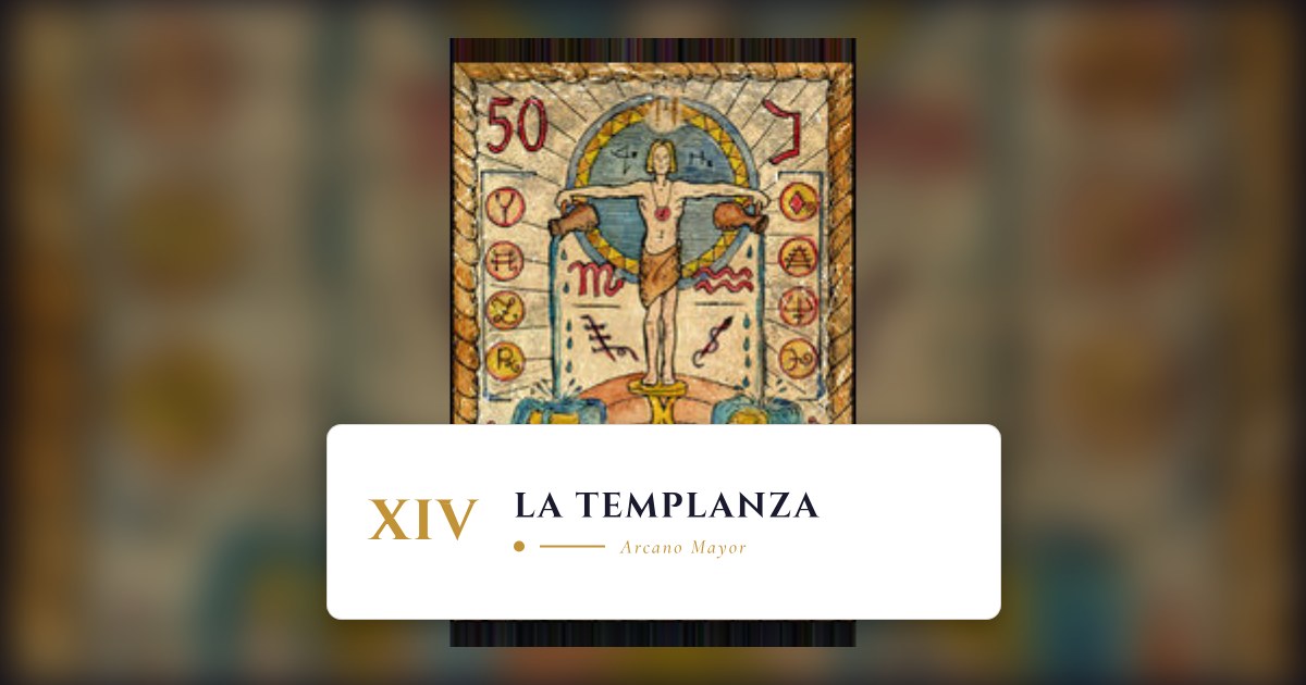 XIV: La Templanza - Arcano Mayor del Tarot
